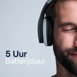 Grundig Bluetooth Koptelefoon - Hoofdtelefoon Draadloos - Over Ear Koptelefoon met 5 Uur Afspeeltijd - Draadloze Koptelefoon met Microfoon - Incl. Audio kabel 3.5mm en USB-C Oplaadkabel — thumbnail 5