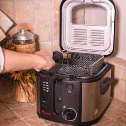 Elektrische Friteuse 1600W met Koolstoffilter en Uitneembare Mand - 3L Capaciteit — thumbnail 3