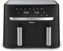 Tefal Dual Easy Fry & Grill EY9018 Easy Fry Dual EY9018 XXL heteluchtfriteuse met dubbele lades zwart