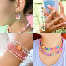 Set van 200 vlinderkralen van polymeerklei en klei in diverse kleuren, ideaal voor het maken van unieke DIY sieraden en creatieve projecten — thumbnail 4