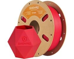 3D-printerfilament Mat - PLA Filament - Mooie Prints Maken - Hoge Maatnauwkeurigheid - 1 kg - Rood