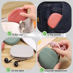 Store_7 - Waterdichte hoofdtelefoonhoesjes - Siliconen hoesjes - Compact en lichtgewicht - Zacht en duurzaam - Geschikt voor hoofdtelefoons - 4 stuks — thumbnail 4