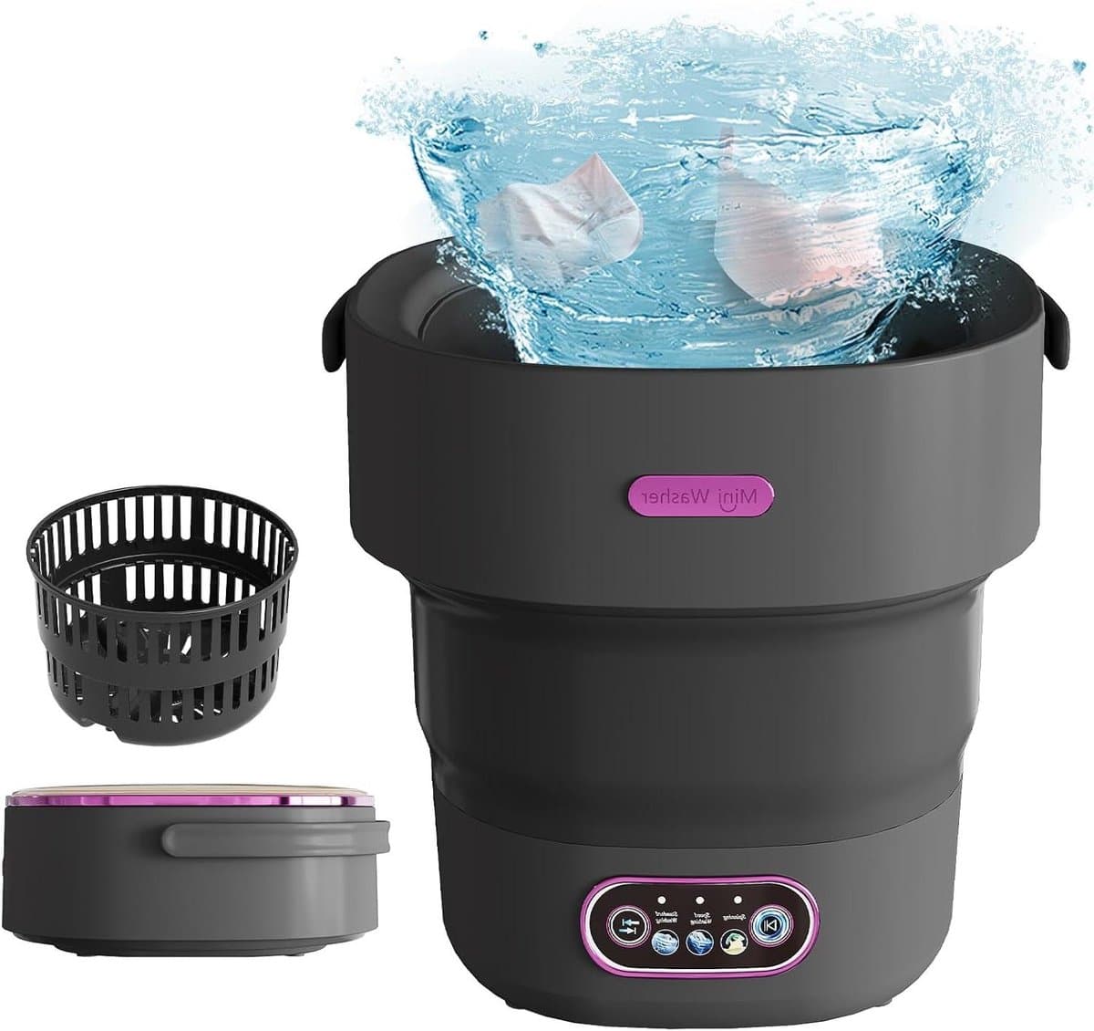 Mini Wasmachine met Centrifuge - Voor Kleine Wasgoed - Meerdere Programma's - gebruiksgemak — afbeelding 1