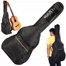 Weerbestendige tas voor akoestische gitaar met verstelbare riemen - gitaarkoffer - gitaarrugzak — thumbnail 1