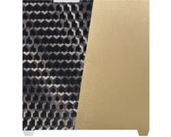 Bouwplaat 3D-printer - Printbed PEI plaat - 3D printen - Dubbelzijdig PEH+PEI - 370 x 370 mm - Zilver