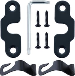 Reparatieset voor zonnewering geschikt voor Jeep Wrangler JK 2018-2022 en Gladiator 2020-2022 met 2 aluminium vizierclips voor eenvoudige montage en duurzame fixatie — thumbnail 2
