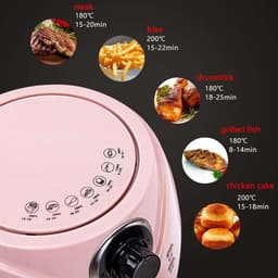 Kleine Airfryer - Hetelucht Friteuse - Gezond Frituren - Ruimtebesparend Design - 25 Liter - Blauw — thumbnail 3