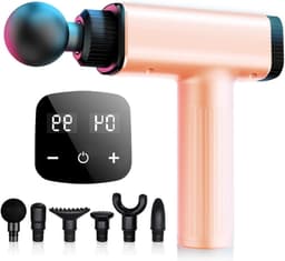 Massage Gun - Spierontspanning Apparaat - Spierherstel Bevorderen - 30 Snelheden - 17.8 x 20 CM - Rood — thumbnail 1