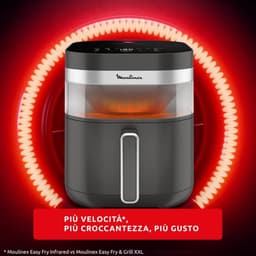 Airfryer met Infrarood - Grote Frituurpan - Gelijkmatig Koken - Dubbele Kookzone - 7 Liter Capaciteit - Grijs — thumbnail 4