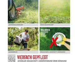 Benzine grasmaaier - Loopmaaier - Gazon onderhouden - Achterwielaandrijving - 46 cm snijbreedte - Zwart rood