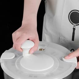 Salade Droger - Groente centrifuge - Salade bereiden - Roestvrij staal - 198 x 22 cm — thumbnail 4