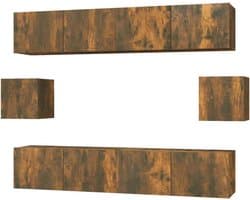 Tv-meubelset - Hifi-kast Media-kast - Woonkamer Inrichting - Klassiek Design - 200x30x30 cm - Geel