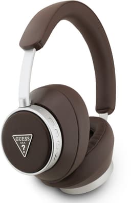 Guess PU Saffiano Triangle Logo ENC Headphone - Geschikt voor Bluetooth Smartphones - Bruin — thumbnail 1