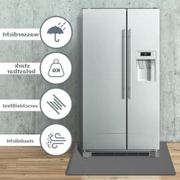 Siliconen Drupbak voor Wasmachine en Koelkast, 60 x 60 cm, Herbruikbare Vloermat, Vloerbescherming, Grijs, Ideaal voor Koelkasten en Vrijstaande Apparaten — thumbnail 2