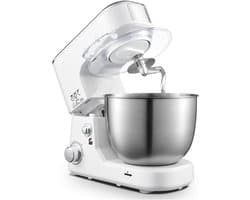 Keukenmachine - Deegmixer Garde - Bakken en Koken - Krachtige 1000W Motor - 5L Kom - Wit