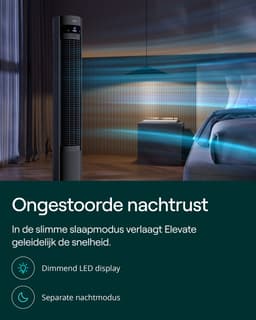 Duux Elevate – Stille Torenventilator met Ionisator – 26 Snelheden & Slaapmodus - Grijs — thumbnail 5
