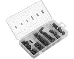 Assortiment van 80 Stuks Vacuüm Hoed Pluggen van Rubber - Hittebestendige, Lekvrije Dekselset voor Diverse Specificaties 5/32in tot 3/8in