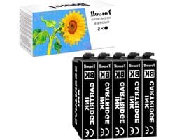 Inktcartridges Multipack - Zwarte Inkt - Documenten Printen - Hoge Capaciteit - 5 Stuks - Zwart