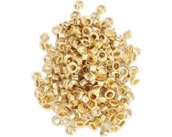 250 Sets Metalen Oogjes van 4mm voor Schoenen, Kleding, Knutselen en Scrapbooking