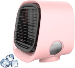 Draagbare Airco - Mini Koeler - Persoonlijke Koeling - Luchtbevochtiger Functie - 300 ml Tank - Wit — thumbnail 2