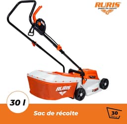 Elektrische Grasmaaier - Grasmaaier Elektrisch - Gazon Onderhouden - Verstelbare Maaihoogtes - 32 cm - Oranje — thumbnail 5