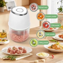 Keukenmachine - Compacte Hulp - Eten Bereiden - Krachtige Motor - 1.5 Liter - Zwart — thumbnail 3