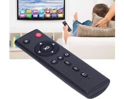 Afstandsbediening voor Android TV Box - Vervangingsoptie voor Tanix TX3, TX3 Max, TX6 en Meer - Compatibel met Smart TV en Streamingdiensten