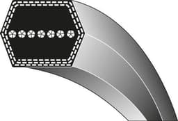Aandrijfriem Dubbele V-riem - Vervangende Riem - Grasmaaier Onderhoud - Dubbele V-profiel - 12.7 x 2794 mm - Zwart — thumbnail 1