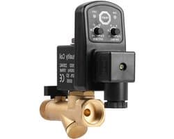 Automatische elektronische tijdgestuurde afvoerventiel voor condensaatbeheer van luchtcompressoren (AC230V) met solenoïde en timerfunctie