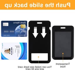 ID Kaarthouder met Nekband, Uittrekbare ID Kaarthouder met Lanyard, Badgehouder voor Dames, Studenten, Verpleegkundigen en Artsen met Kaartbeschermer — thumbnail 3