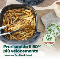 Airfryer - Crispy Snacks - Gezond Koken - Geen Voorverwarmen - 2.7 Liter - Mat Blauw — thumbnail 3