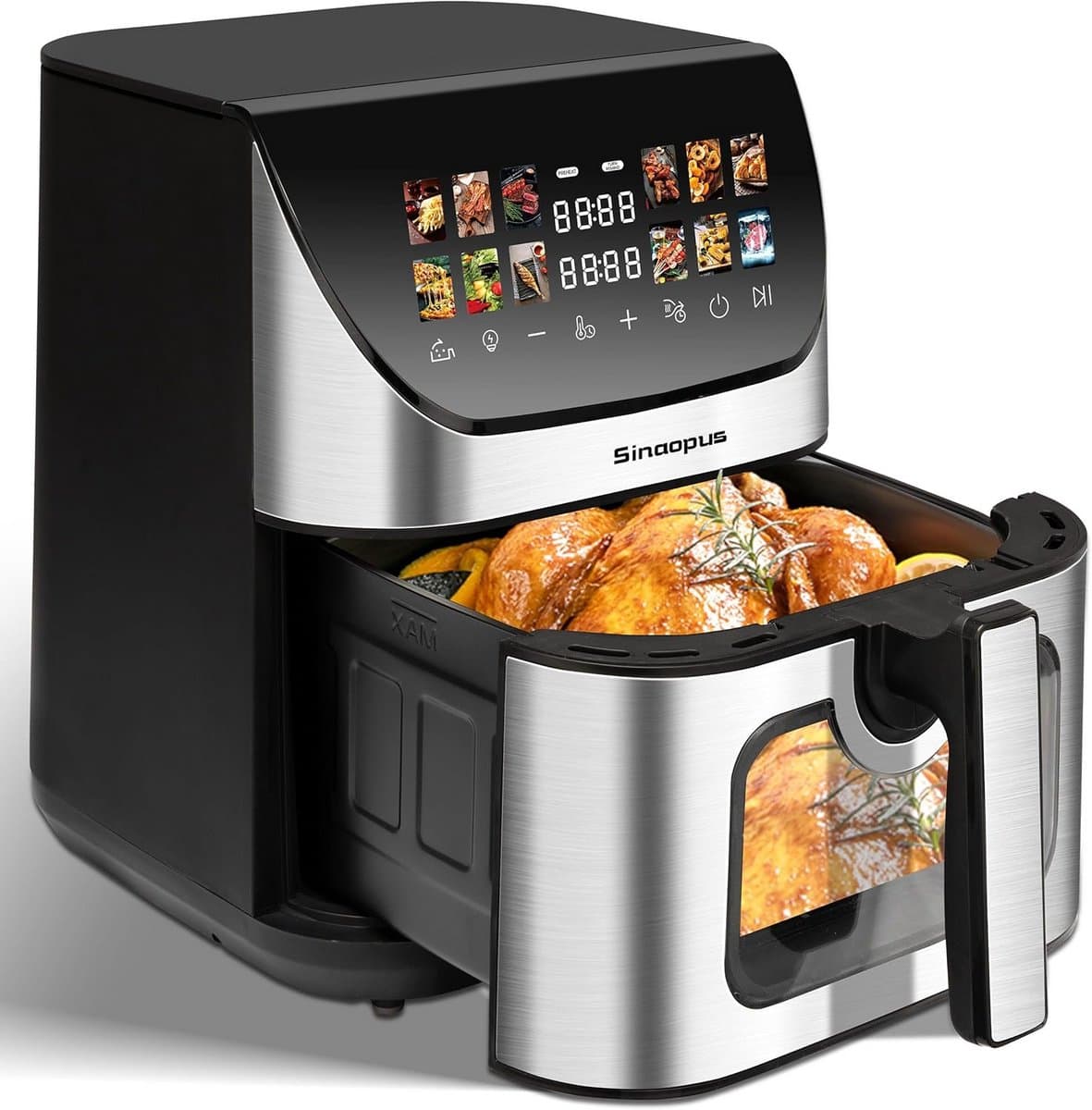 XXL Heteluchtfriteuse met Kijkvenster en LED-Display, 9 Liter — afbeelding 1