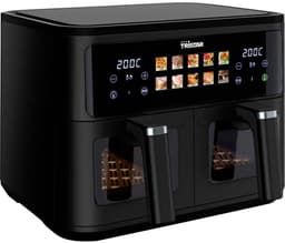 Dubbele Airfryer 9L – 2 Manden – 10 Programma’s – 2500W – Digitaal Touchscreen – Tristar FR-9075 – Zwart — thumbnail 7