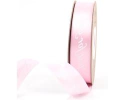 Satin Lint voor Decoratie van Bruidsboeketten en Cadeauverpakkingen - 25mm Roze Breed Lint voor Creatieve Projecten
