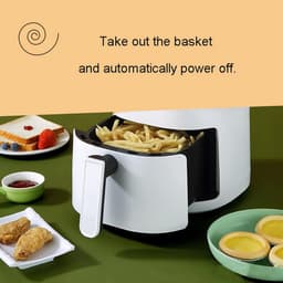 Luchtfriteuse Oven - Compacte Friteuse - Gezond Frituren - 85% Minder Vet - 3 Liter Capaciteit - Wit — thumbnail 3