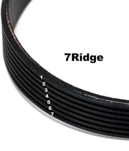 Maaier Rubberen Band - Aandrijfriem - Motor Aandrijven - Slijtvast Rubber - 470mm Omtrek - Zwart — thumbnail 4