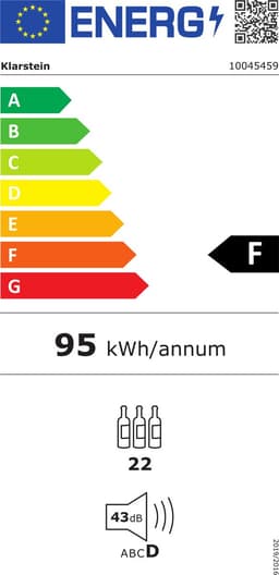 Klarstein Wijnkoeler Mr Barbot koelkast met led-display, roestvrij staal koelkast voor kamers, indoor/outdoor drankenkoelkast, wijnkoelkast voor dranken, 50L koelkast met 360° zicht, 0-16°C - 43 cm - voor Bar - Temperatuurregeling — thumbnail 2