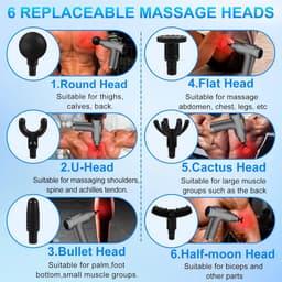 Massage Gun Draadloos - Spierontspanning - Apparaat - Handzaam — thumbnail 2