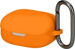 kwmobile cover voor oordopjes case - geschikt voor JBL Wave Flex / Wave Flex 2 - Trendy beschermhoes draadloze oordopjes in oranje — thumbnail 1