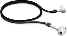 kwmobile Riem geschikt voor Huawei FreeBuds Hoofdtelefoon - Koptelefoonhouder Riem in Zwart — thumbnail 1