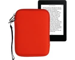 kwmobile Neoprene e-Reader Pouch Size 6" eReader - Universal eBook Sleeve Case with Zipper - Orange