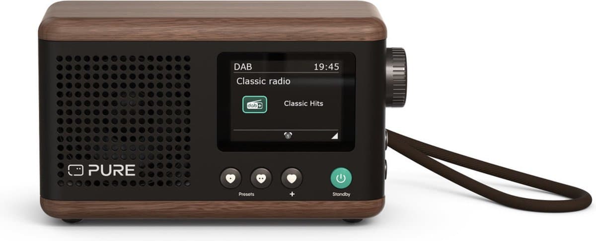 Pure Radio Classic Mini Zwart/Walnoot |  | 0759454301699 — afbeelding 1