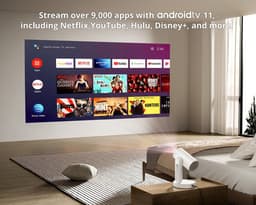 [Netflix & Android TV Certifie] ETOE Starfish Projector, Android TV 11.0, Dolby Digital, Touch Night Light, 140° Rotatie, 300 ANSI, 4K Decodering, Automatische Keystone Correctie, Ingebouwde Chromecast, 5W Luidspreker — thumbnail 3