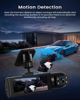Dual Dashcam met 1080p Full HD en Interne Camera voor Volledige Bescherming — thumbnail 4