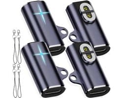 Shokz-oplaadkabeladapter voor hoofdtelefoon, Type-C naar magnetische converter - compatibel met AfterShokz Aeropex, OpenComm, OpenRun (4 stuks)