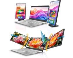 Drievoudige Draagbare Monitor Extender 14 Inch FHD IPS voor Laptops