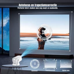 Core® Draagbare beamer - Beamer - Projector - Mini Beamer - Wit - 20cm x 11cm x 10cm — thumbnail 5