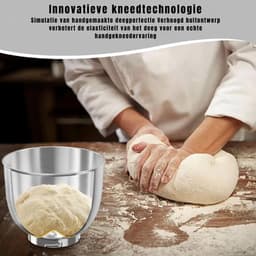 DYNA® Mixer met mengkom - Mixer - Mixer met mengkom keukenmachine - Zwart - ‎14cm x 30cm x 36 cm; 3.18 kg — thumbnail 2