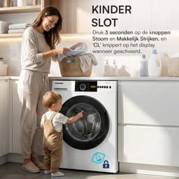 Heinner HWM-VT2914IVCHA+++ Wasmachine 9 kg – 15 Wasprogramma’s – Anti-kreukfunctie – Digitaal Display – 1400 tpm – Energieklasse A – Wit – 5 Jaar Garantie — thumbnail 8