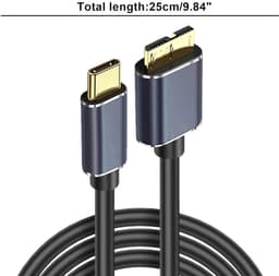 Externe Schijf Kabel - Data Kabel - Snelle Data Overdracht - Dubbel Afgeschermde Kern - 5Gbps USB 3.0 — thumbnail 2